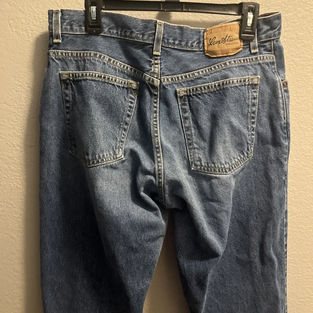 Signature Levi‎ Strauss Womens Relaxed Fit  Jeans Sz 16 Short Medium Wash